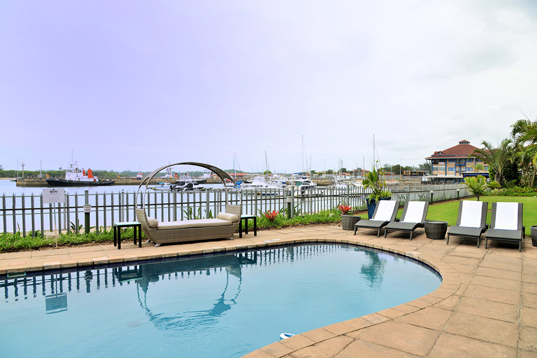 BON Hotels waterfront richards bay pool and harbour view